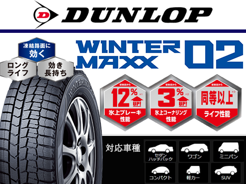 DUNLOP WINTER MAXX WM02 185/65R15 88Q | タイヤの通販 販売と交換