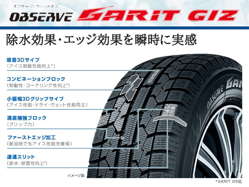 TOYOTIRE OBSERVE GARIT GIZ R Q   タイヤの通販 販売と交換